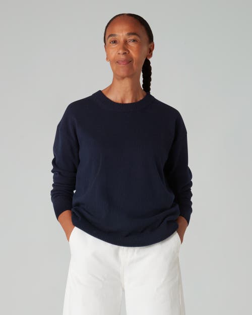 Navygrey The Weekend Relaxed Sweater In Navy