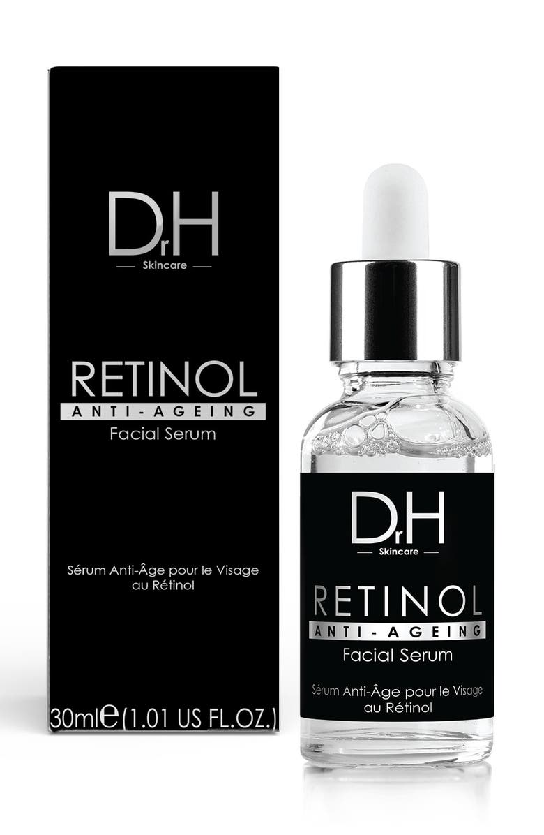 Dr H Anti-Ageing Retinol Facial Serum 30ml for Fine Lines & Wrinkles, Loss of Firmness, Alternate, color, White