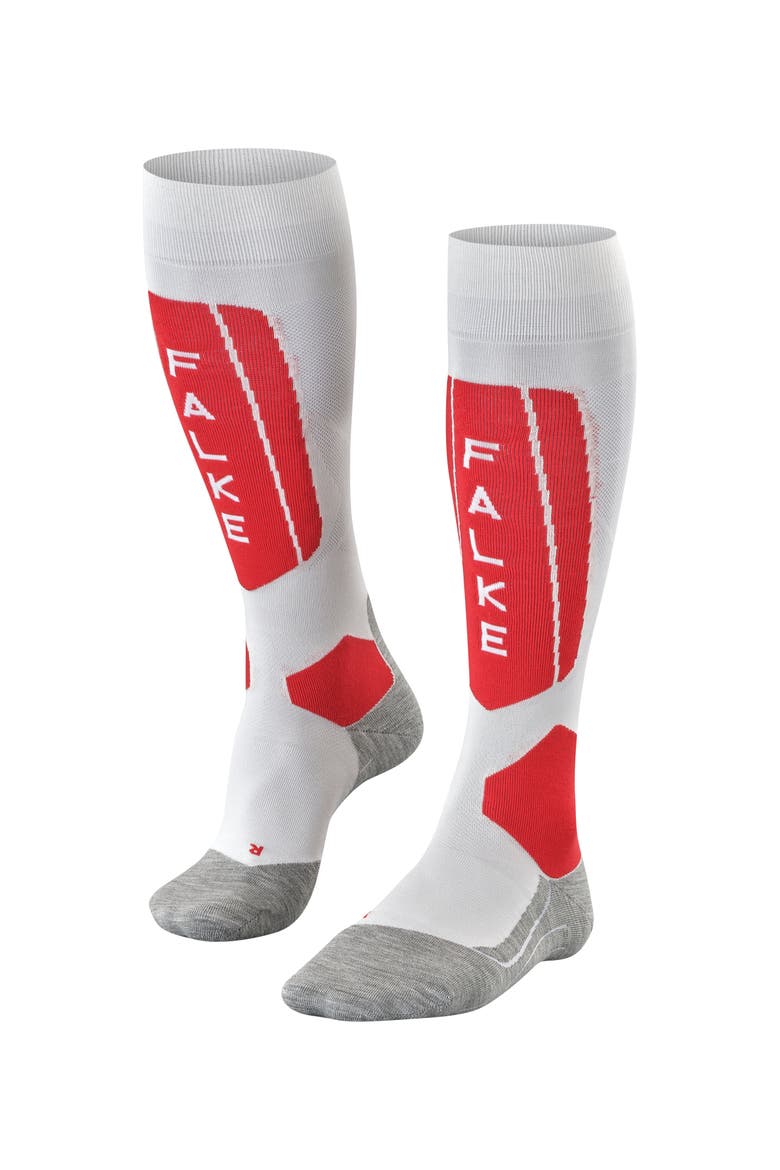 SK5 Expert Ski Socks, Main, color, Legacy White