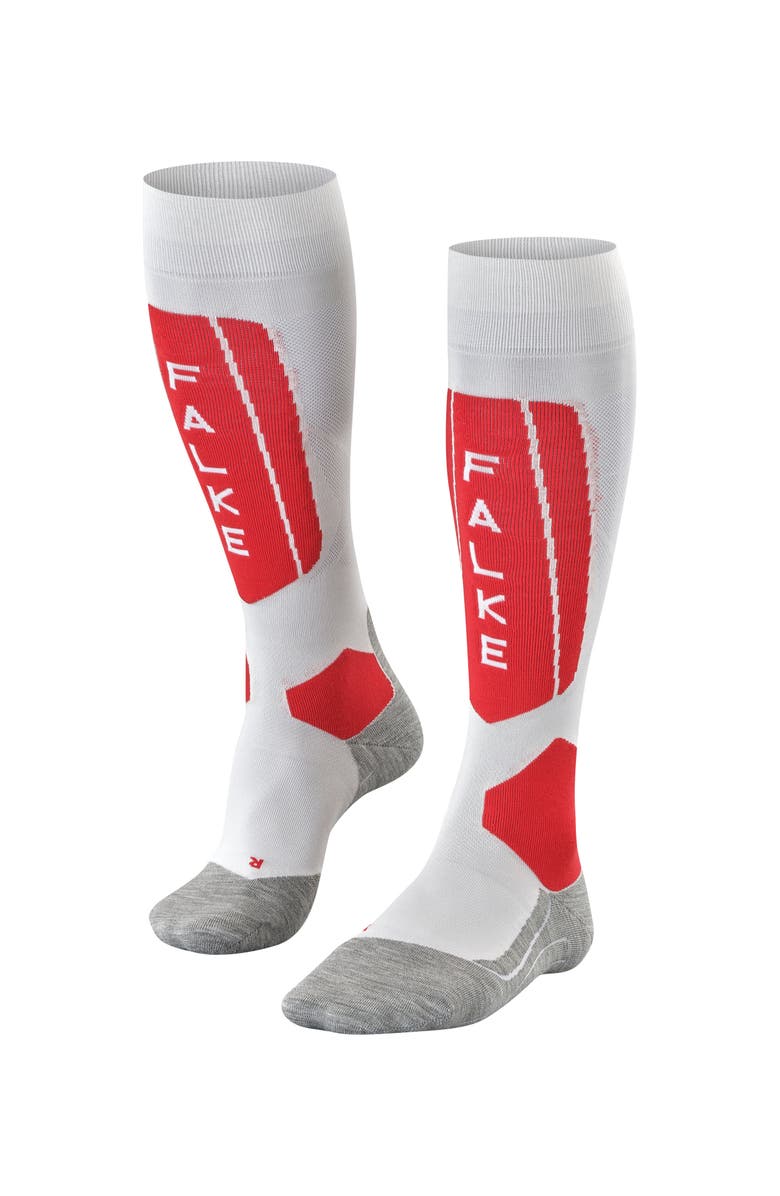 Falke SK5 Expert Ski Socks, Main, color, Legacy White
