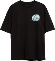 AMIRI Oversize Airbrush Logo Graphic T-Shirt