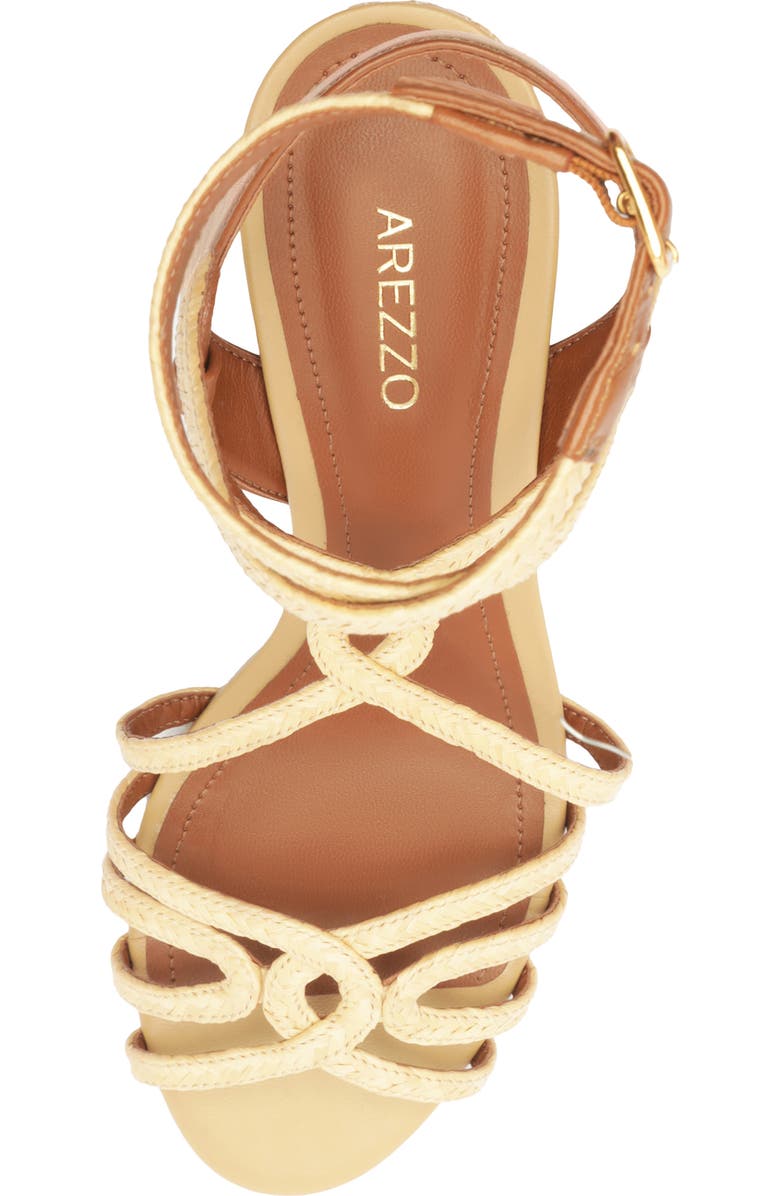 Arezzo Aria Ankle Strap Sandal, Alternate, color, Natural/ Soul Natural