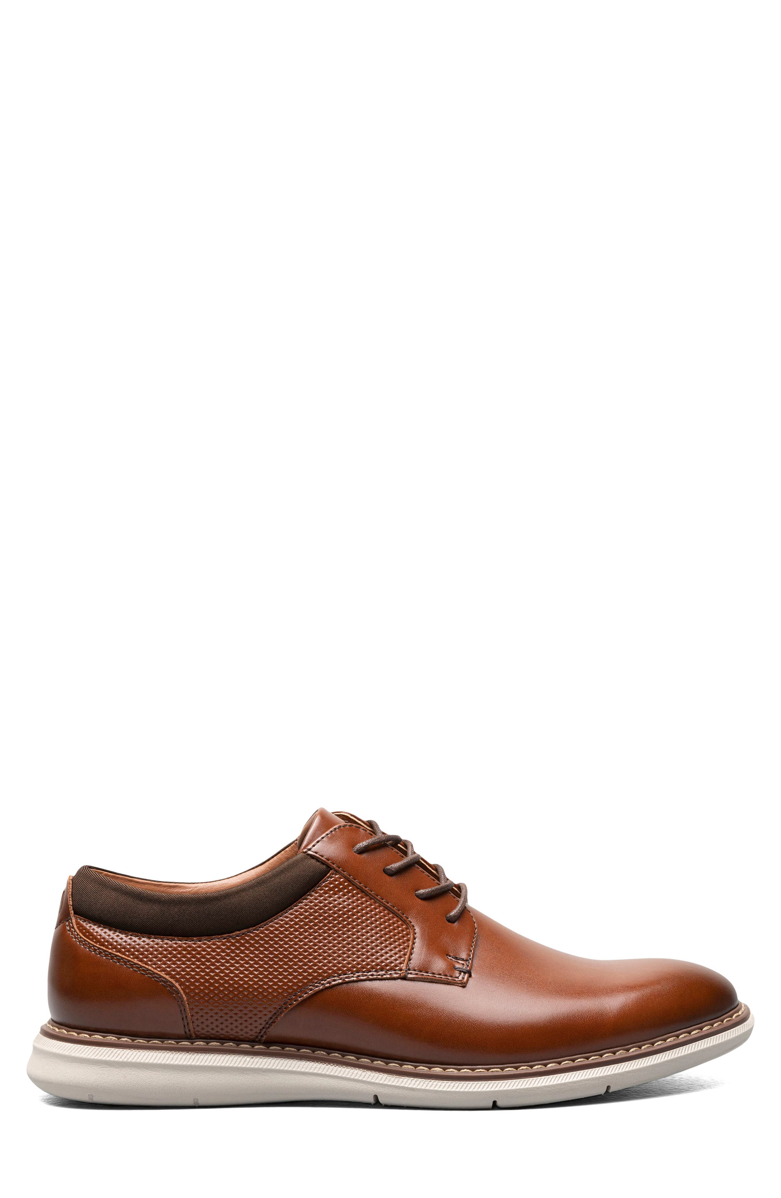 NUNN BUSH Chase Plain Toe Derby - Wide Width Available, Alternate, color, Cognac Multi