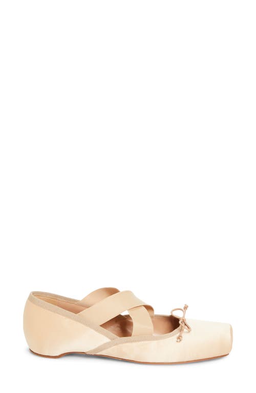 Christian Louboutin Cassiasticina Ballet Flat In Neutral