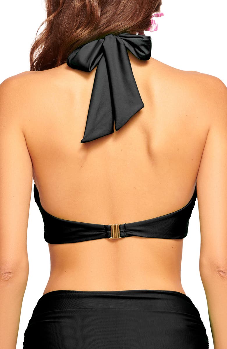 Ramy Brook Marie Bikini Top, Alternate, color, Black