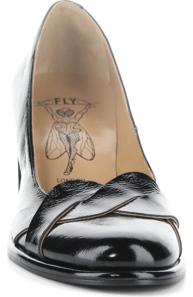 Fly London Meiz Block Heel Pump, Alternate, color, Black Nappalak