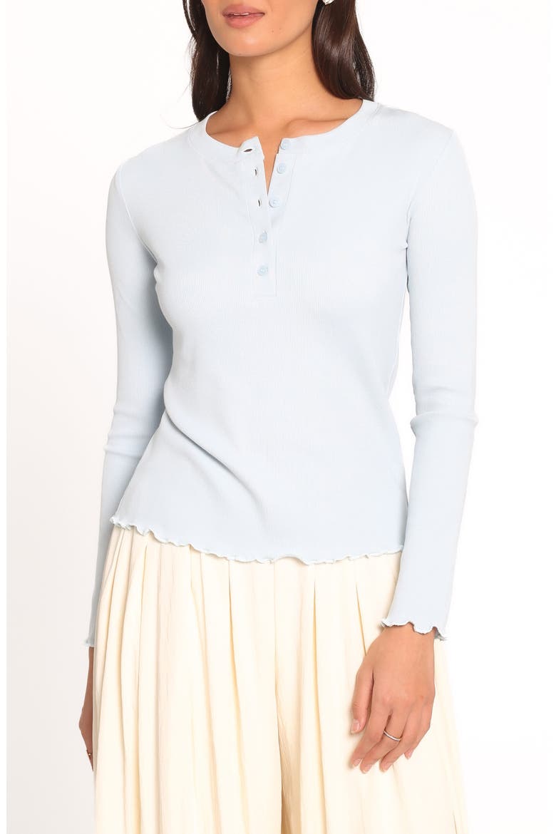Nicoletta Henley Top, Main, color, PALE BLUE