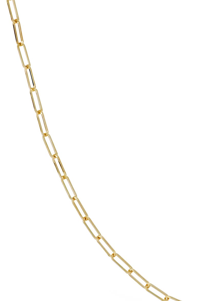 14K Gold Ofira Paper Clip Chain Necklace, Alternate, color, YELLOW