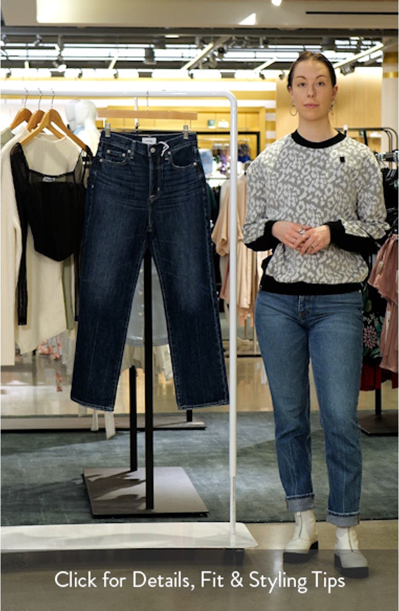 Cassie High Waist Straight Leg Jeans, sales video thumbnail