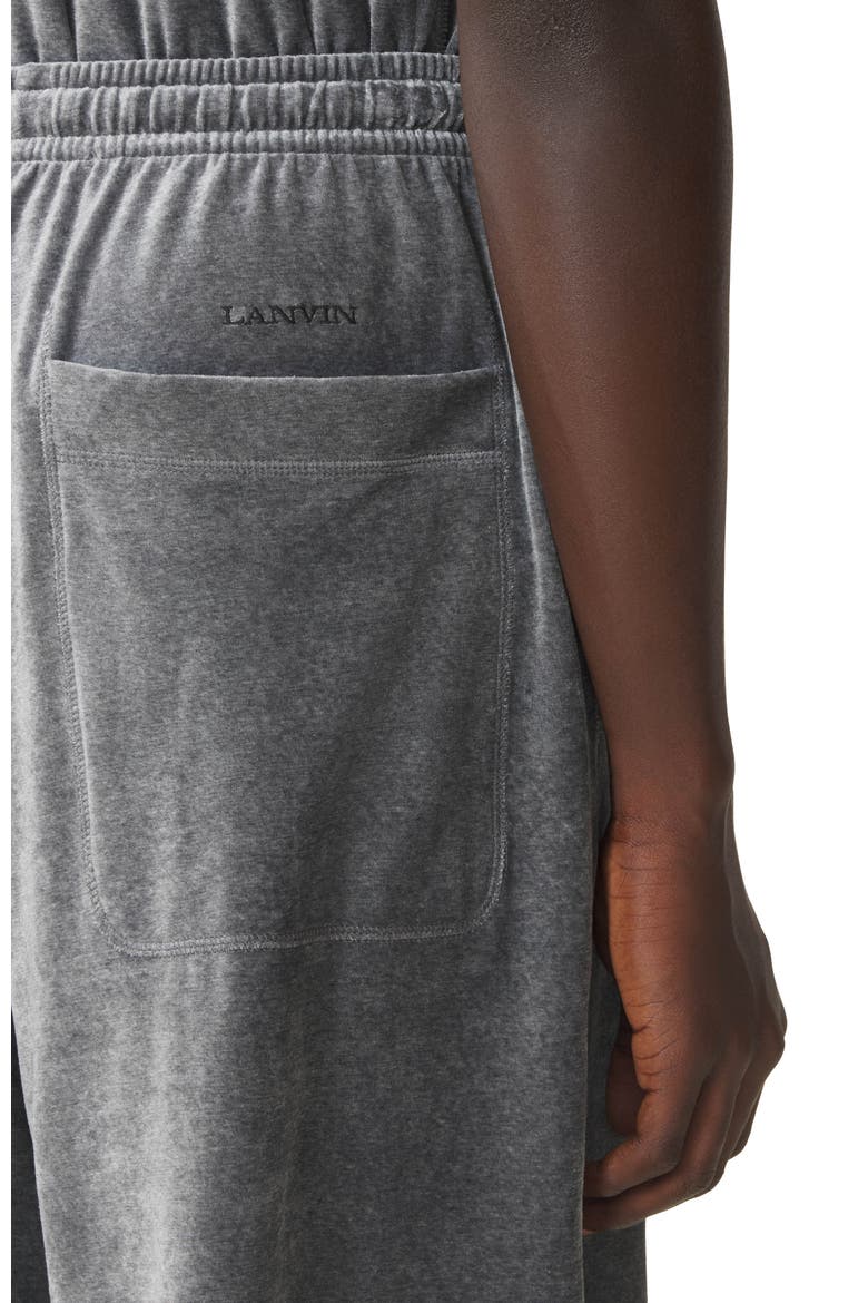 Velvet Bermuda Shorts, Alternate, color, Dark Grey