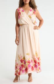 Halogen® Cutout Tie Back Maxi Dress