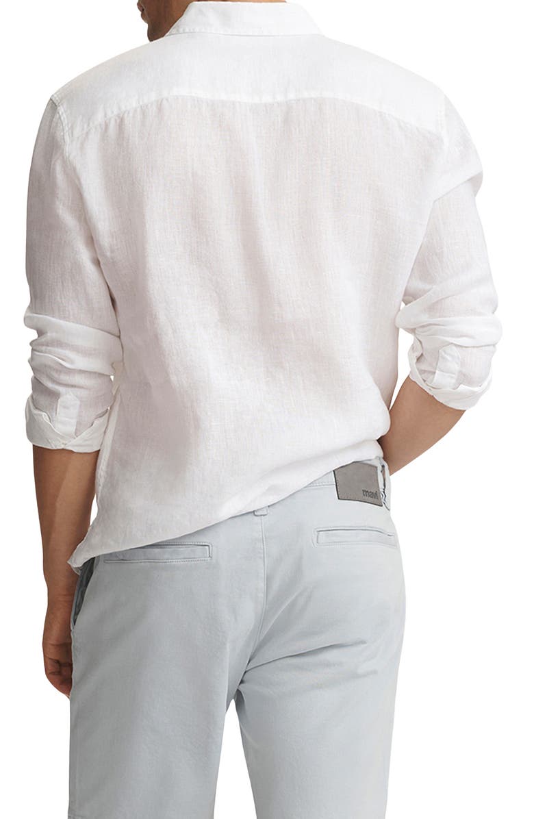 Mavi Jeans Noah Flat Front Stretch Twill Shorts, Alternate, color, Ice Blue Casual Twill