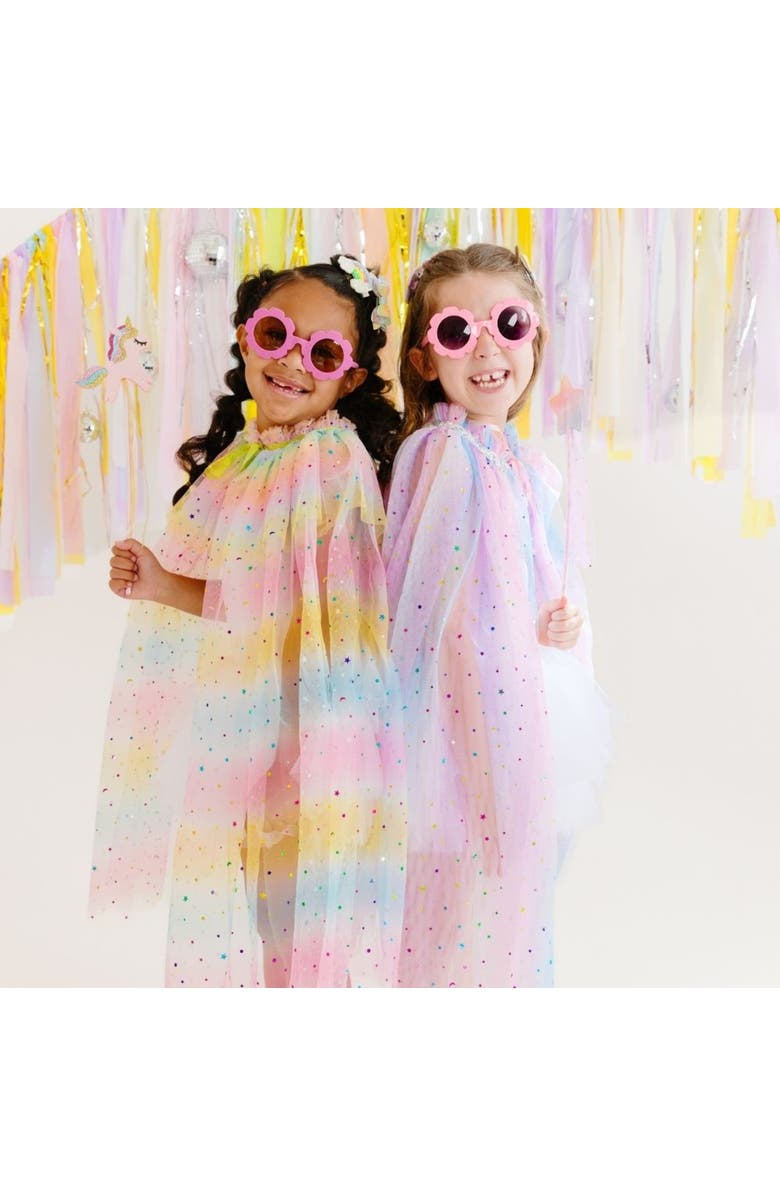 Sweet Wink Pastel Unicorn Cape, Alternate, color, Pink