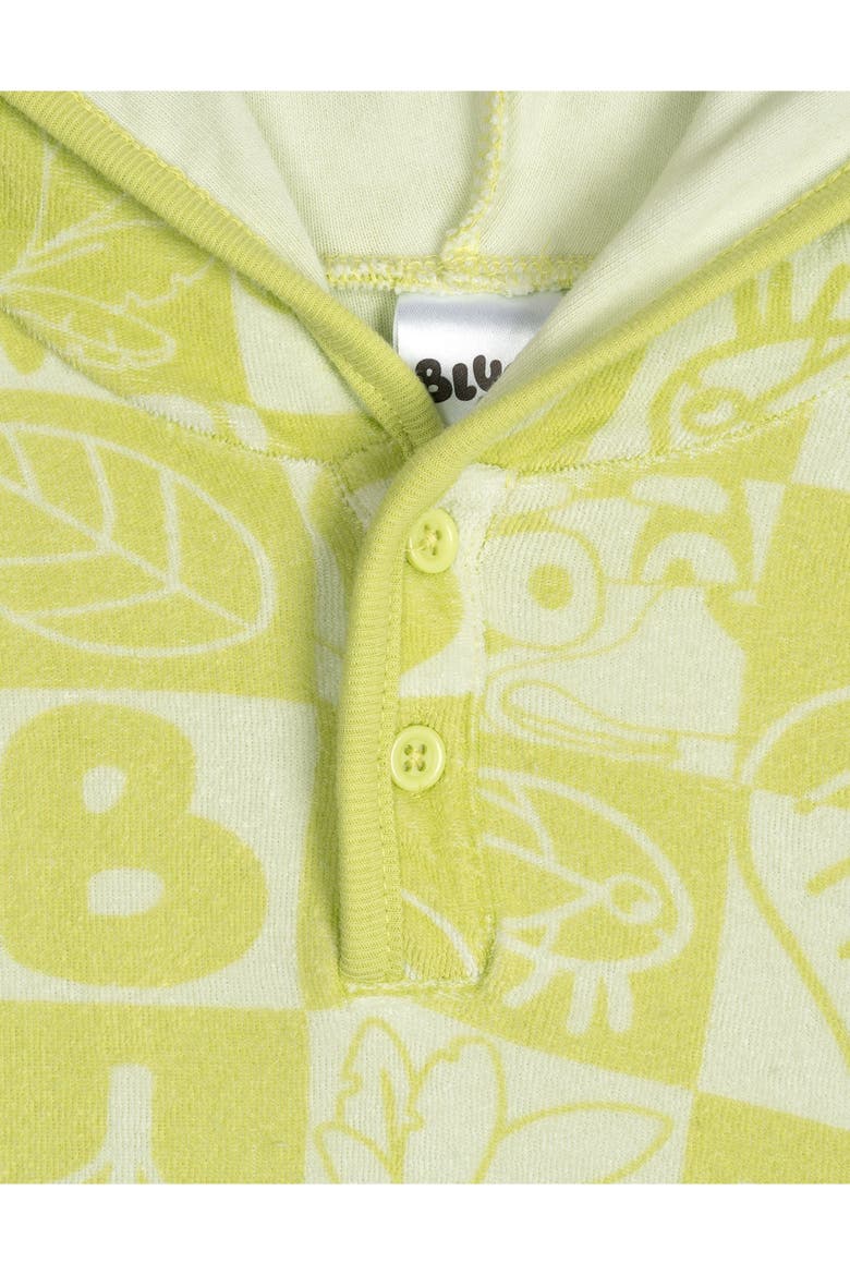 Loungewear 2-Piece Hooded Tee and Shorts Set, Alternate, color, Bluey Green Checker