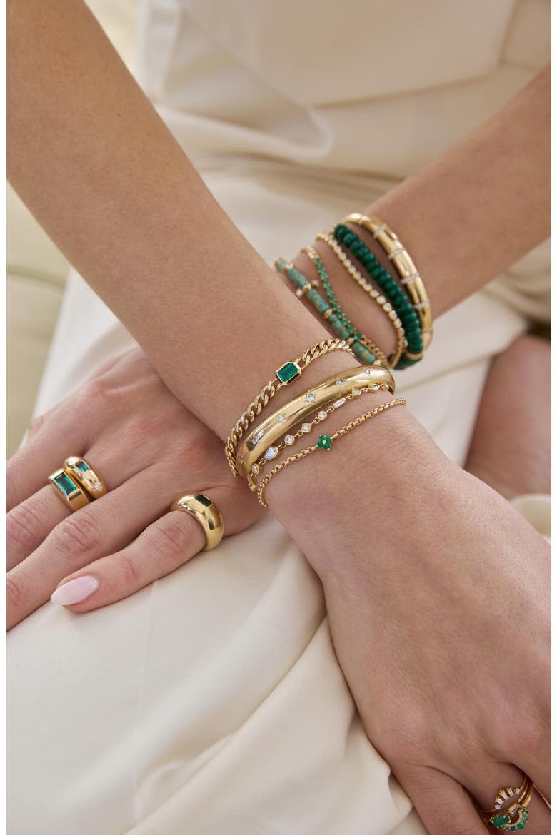 Quad Emerald Pendant Bracelet, Alternate, color, 14K YELLOW GOLD