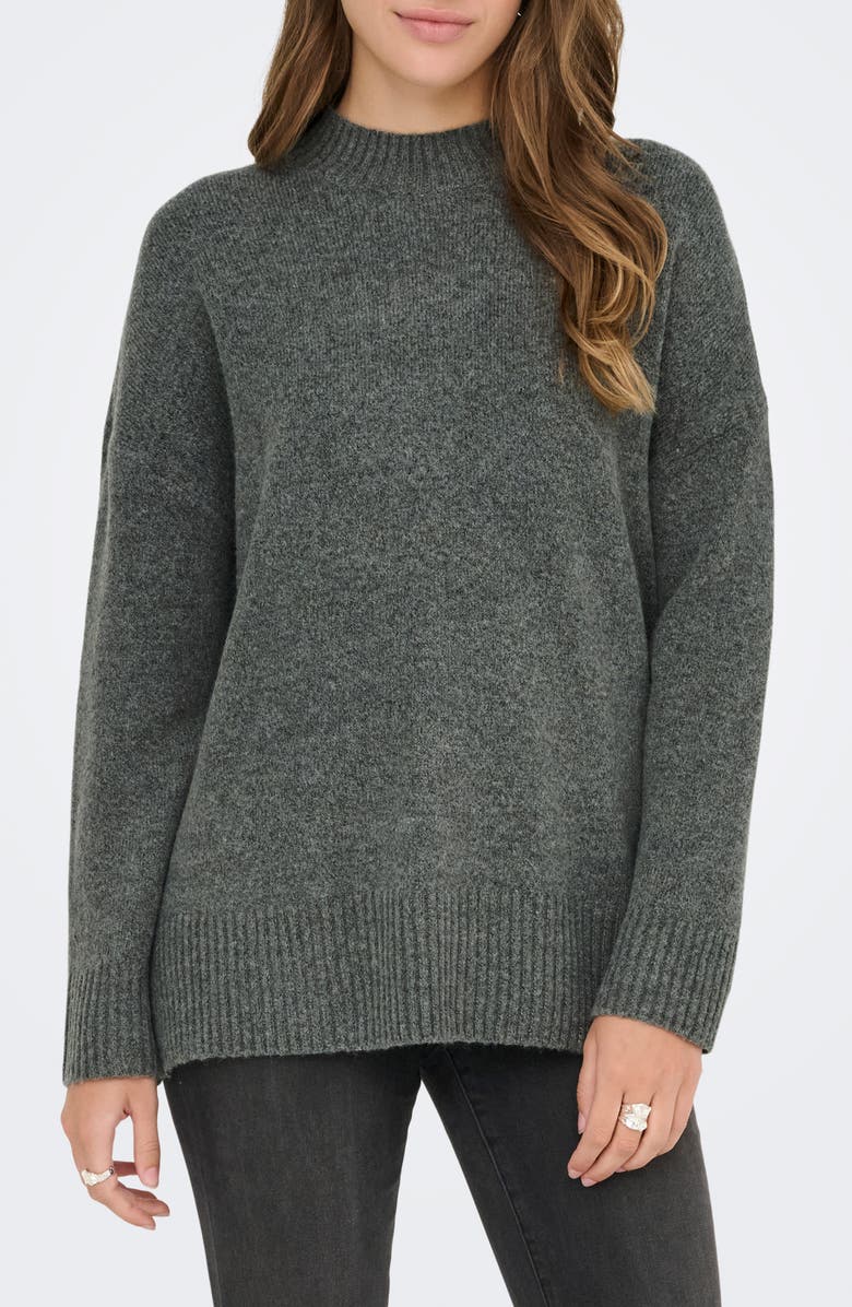 Only Hazel Oversize Pullover Sweater, Main, color, Balsam Green Detail