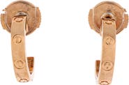 Pre-Owned Cartier Love Hoop Earrings 18K Rose Gold Small