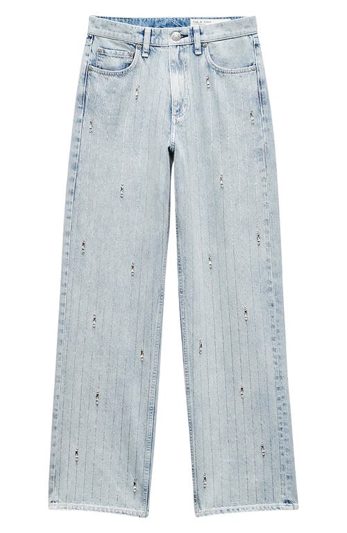 Rag & Bone Shea High-rise Relaxed Straight Embellished Jeans In Aljwl