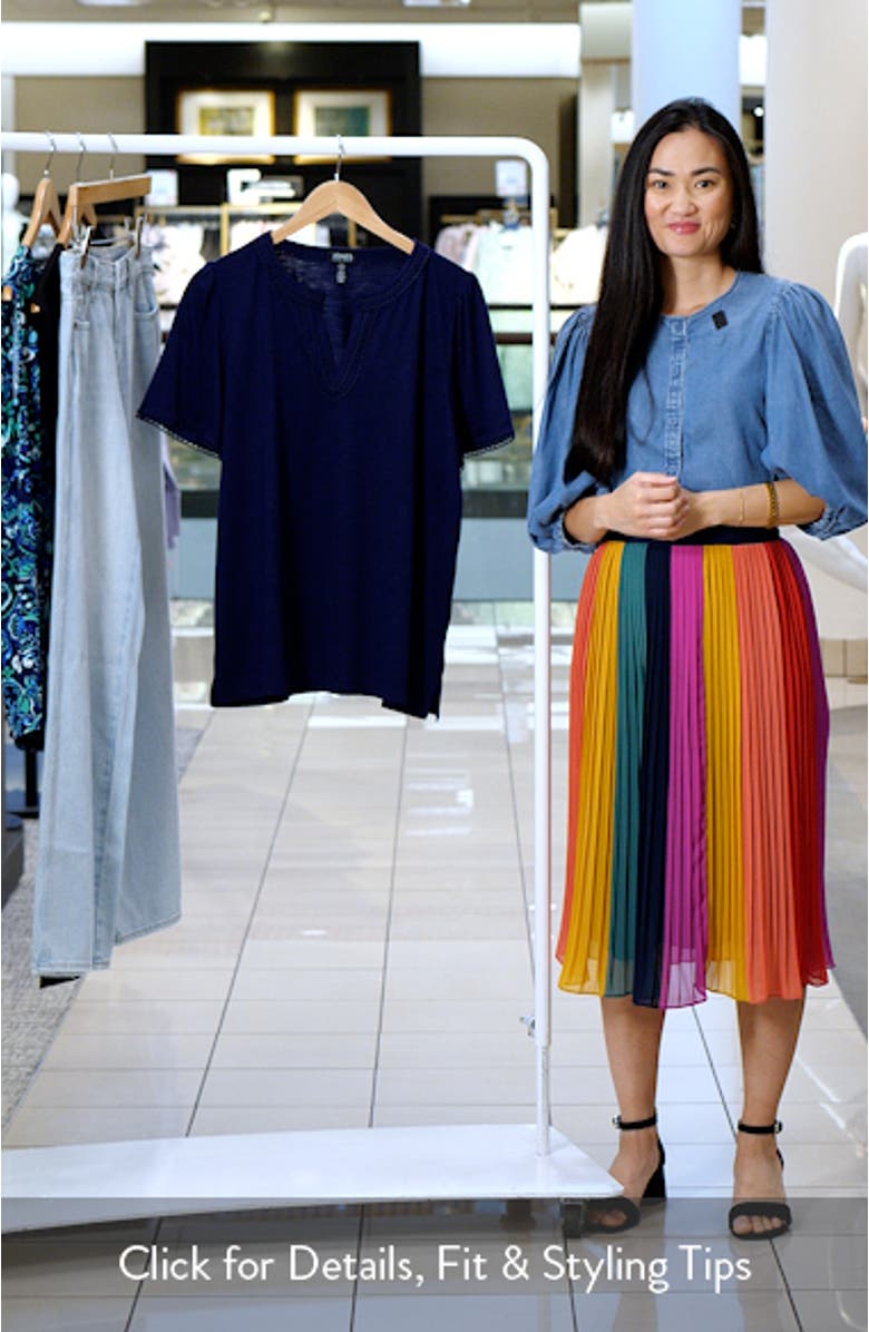 Picot Detail Knit Top, sales video thumbnail