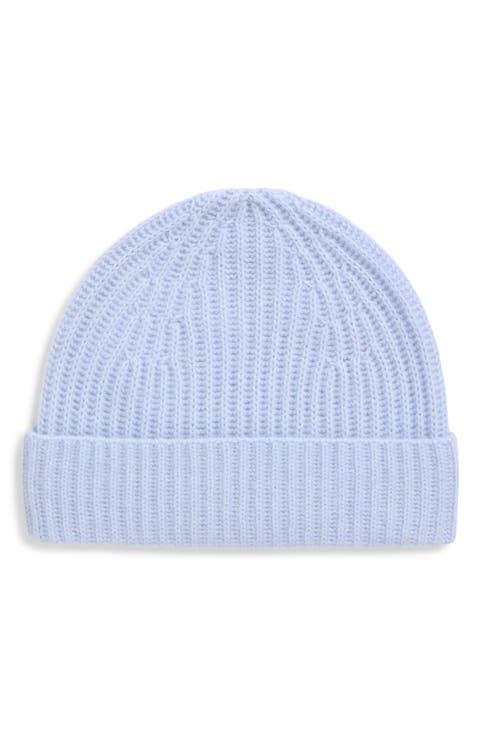 Cashmere Rib Knit Beanie