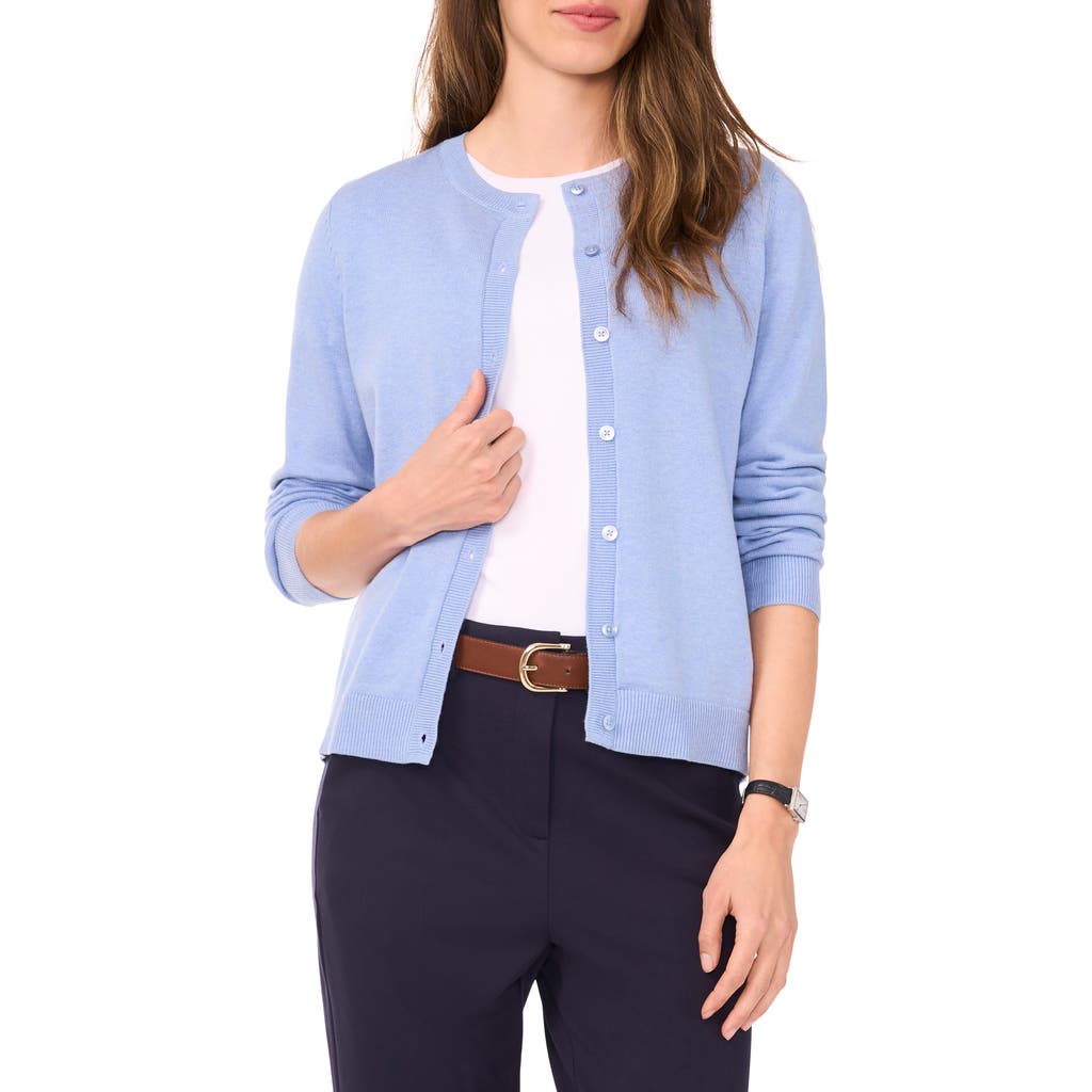 Halogen ® Crewneck Cardigan In Blue