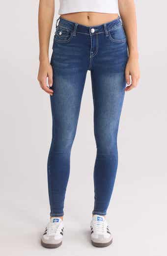 True Religion Jennie Big T Mid Rise Skinny Leg Jeans