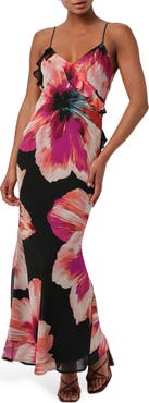 Lulus Sawyer Bold Floral Maxi Dress