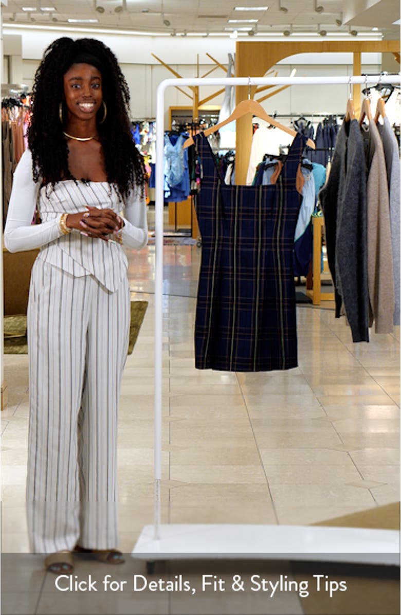 Plaid Fit & Flare Minidress, sales video thumbnail