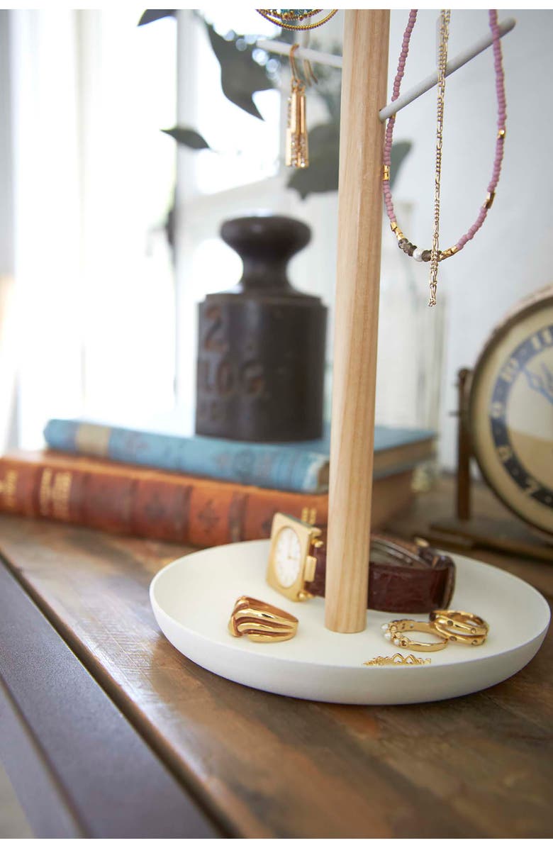 Yamazaki Jewelry/Accessory Storage Stand, Alternate, color, White