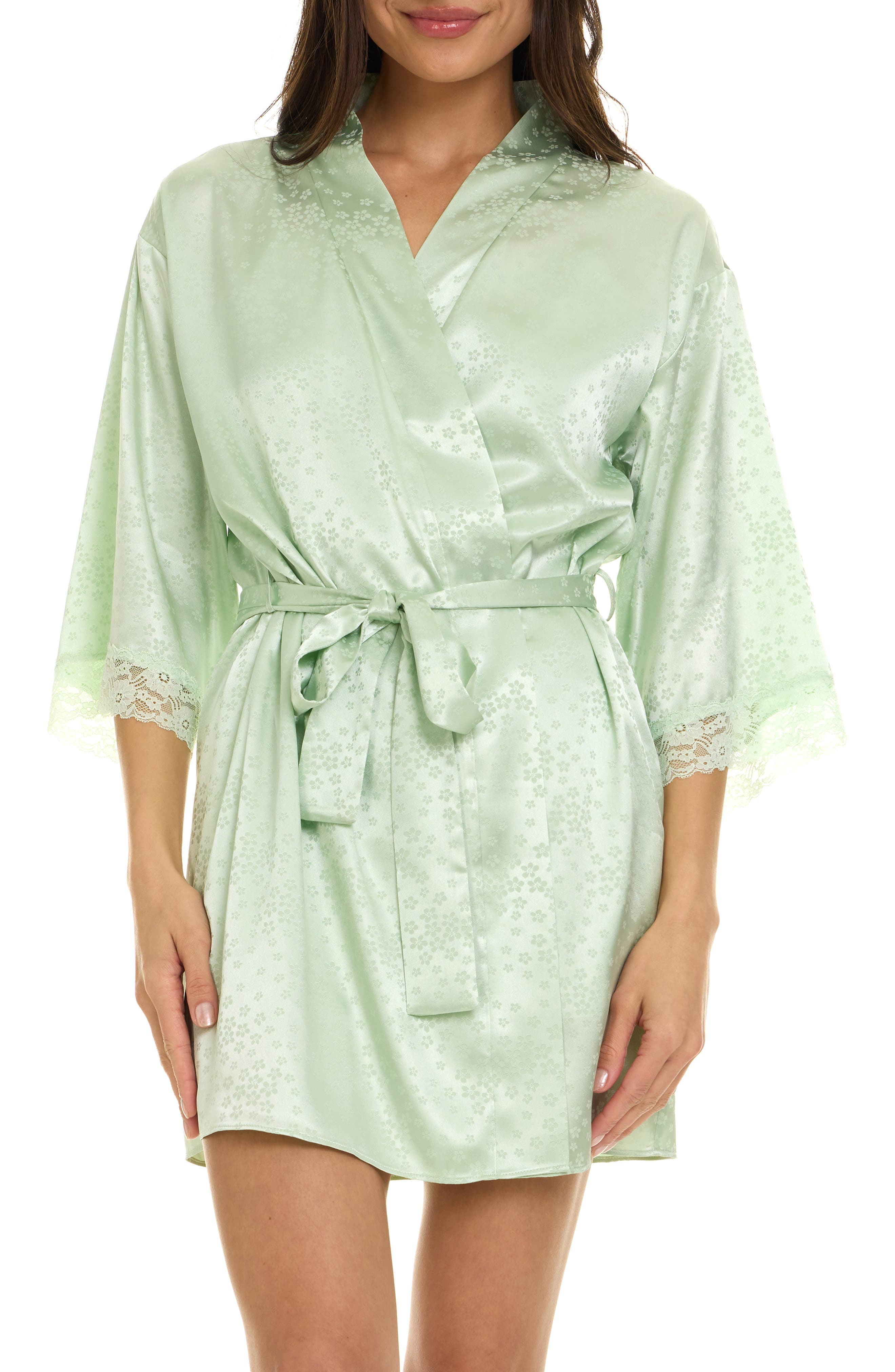ヒスクローネ　ナイトウェア Flora Nikrooz Sabrina Travel Pajamas & Robe Set (Women) | Nordstrom