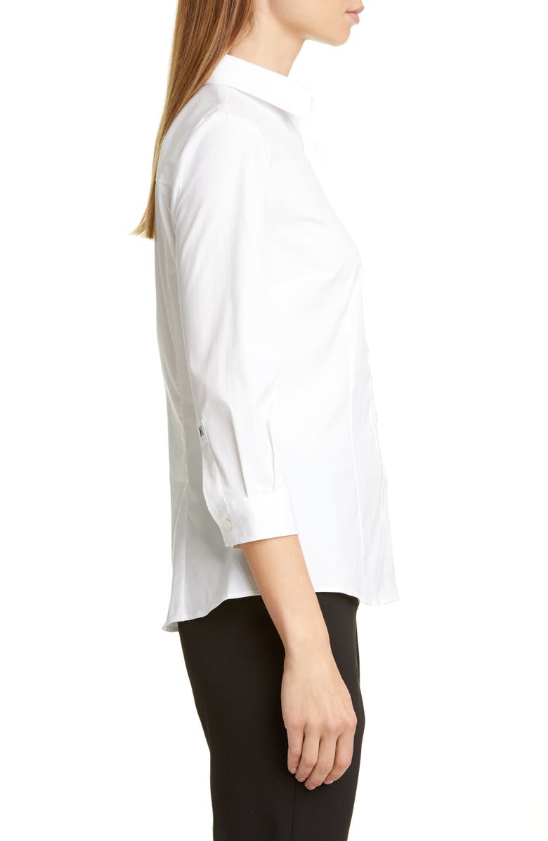 Carolina Herrera Poplin Shirt, Alternate, color, White