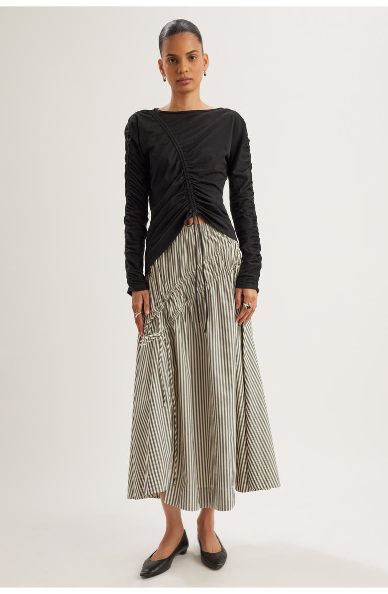 Merlette Sabine Skirt, Alternate, color, Cedar Stripe