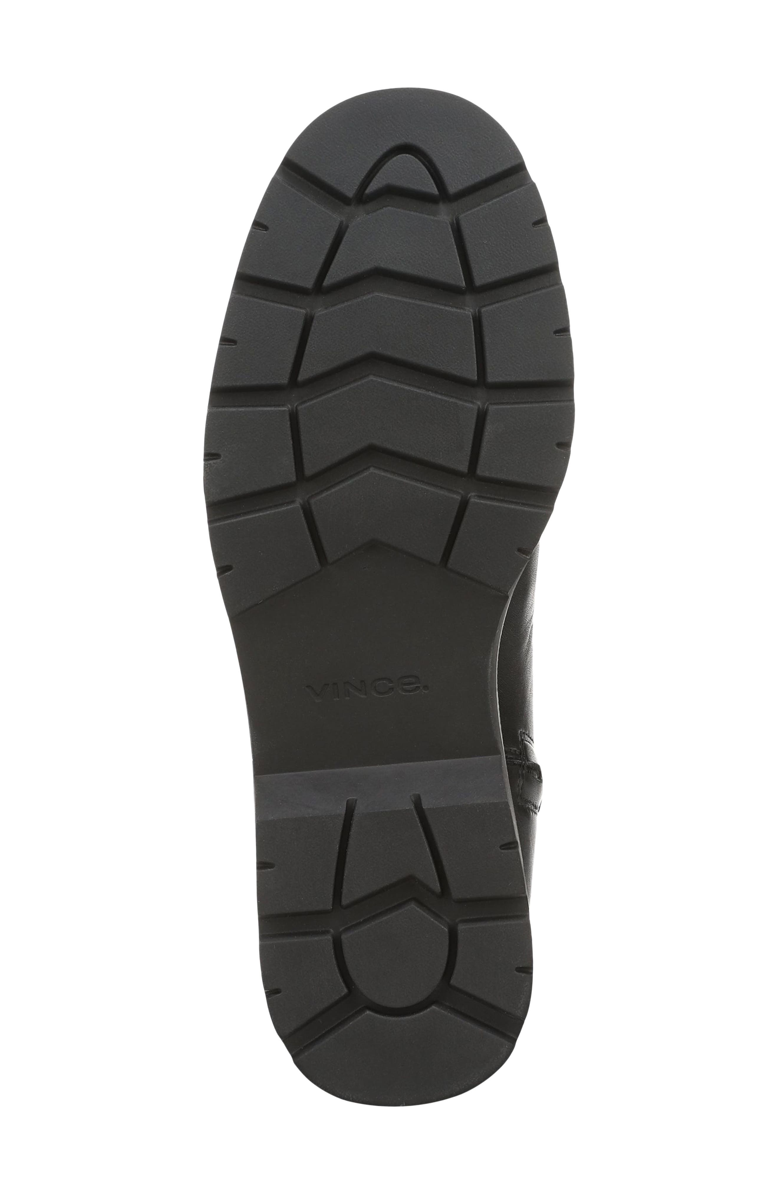 Sidney Lug Sole Boot, Alternate, color, BLACK LEATHER