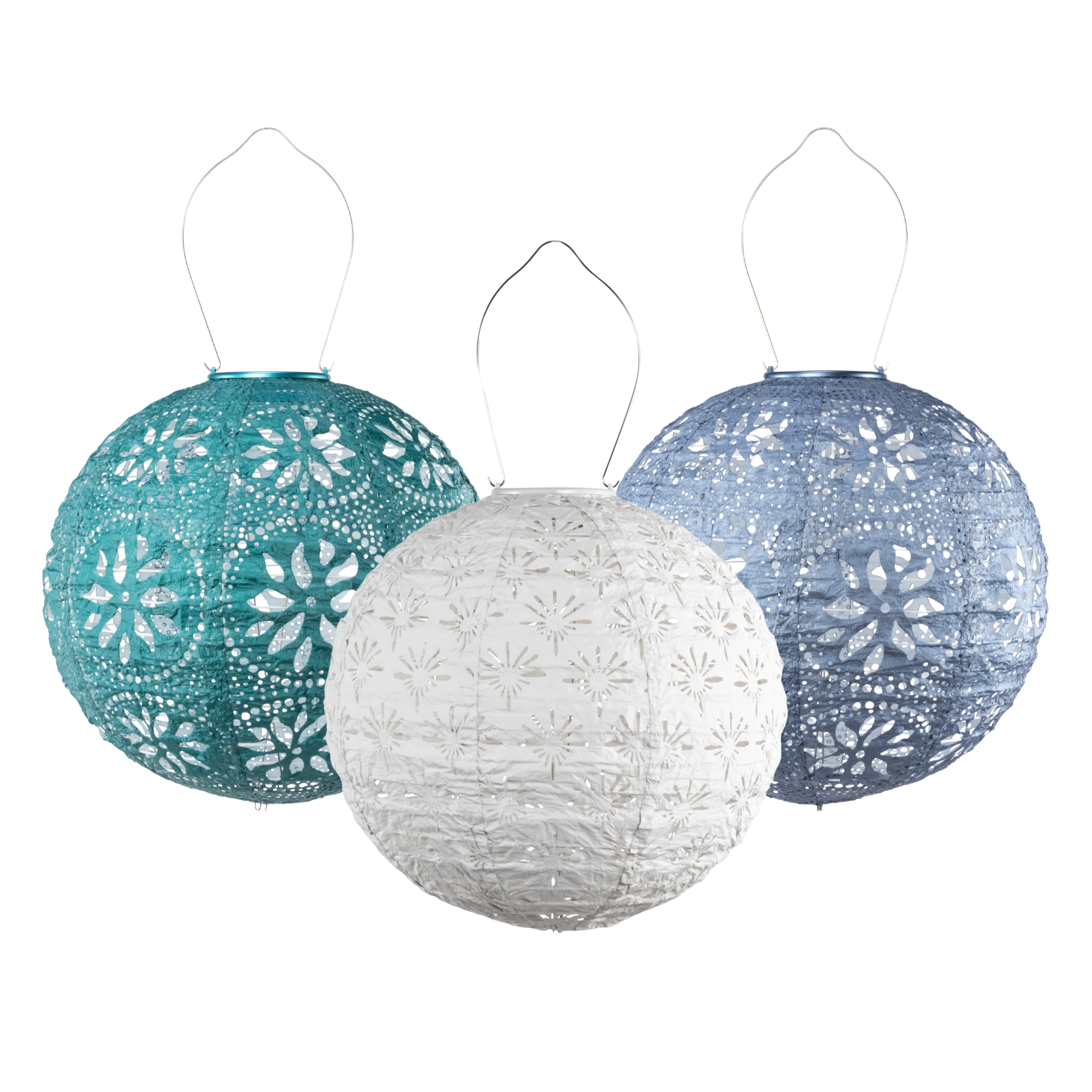 Allsop Home & Garden Seattle Game Day Solar Lantern 3-pack in Multi Color at Nordstrom