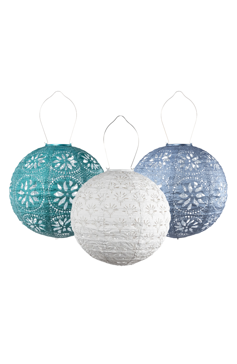 Allsop Home & Garden Seattle Game Day Solar Lantern 3-pack, Main, color, Multi Color