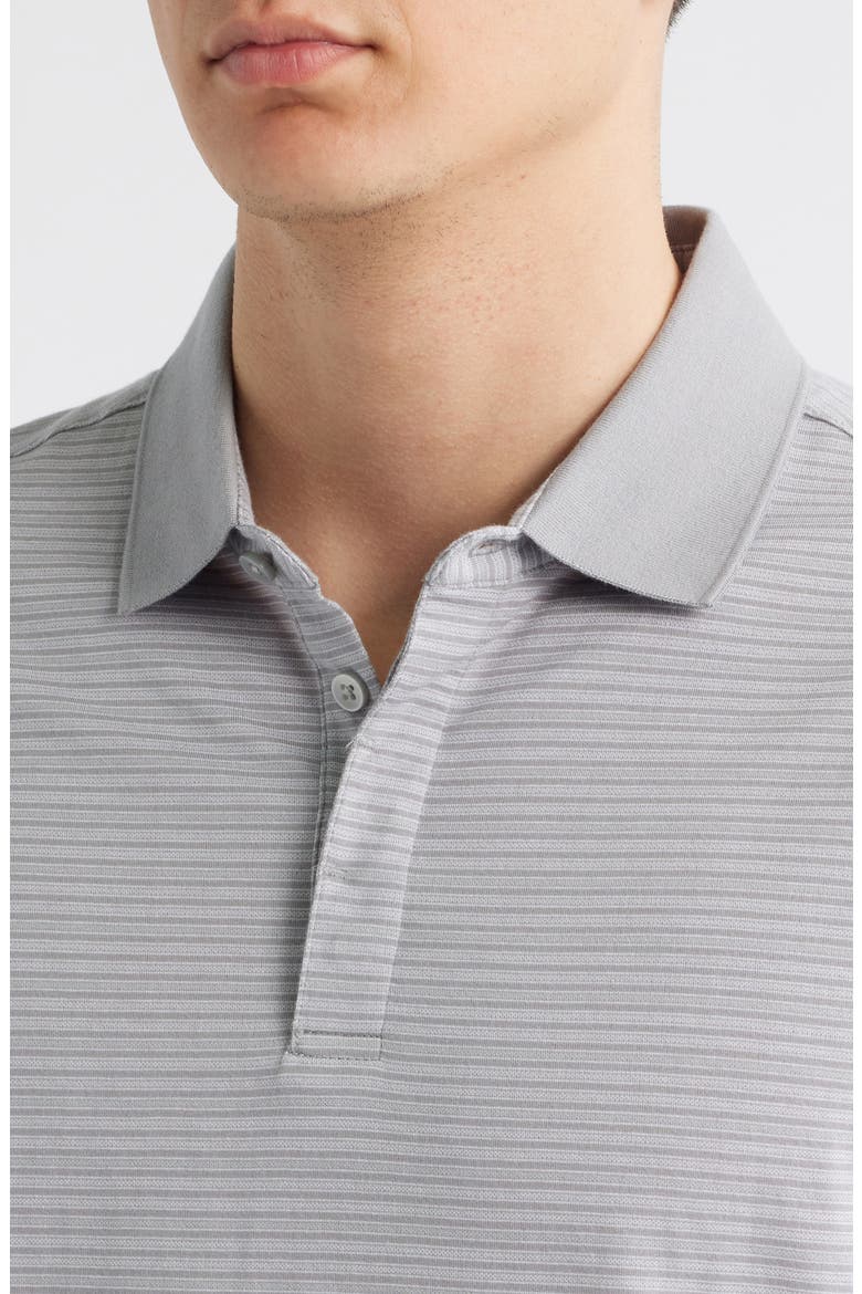 Maltese Stripe Polo, Alternate, color, GREY