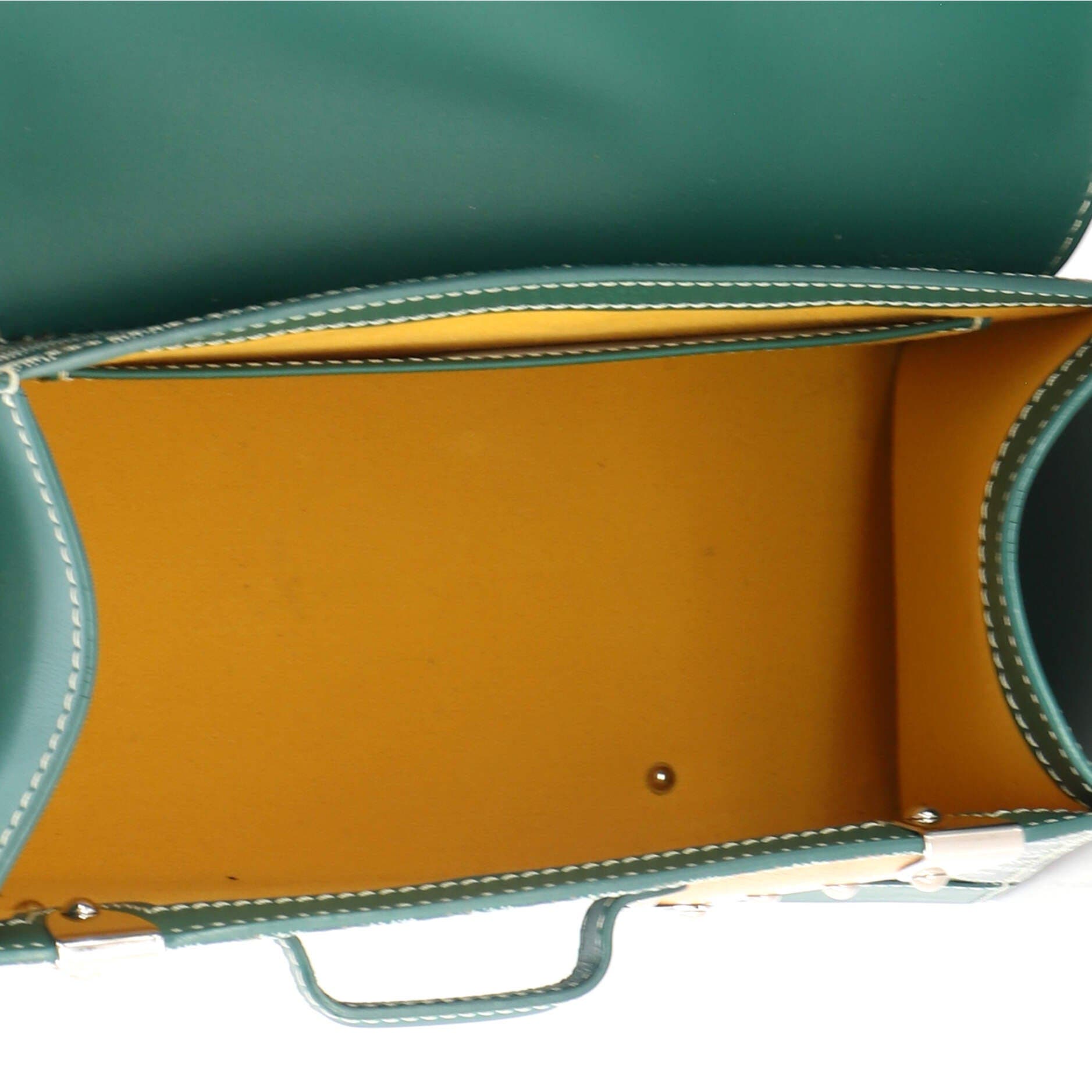 Saigon Top Handle Bag Coated Canvas with Leather PM, Alternate, color, Green