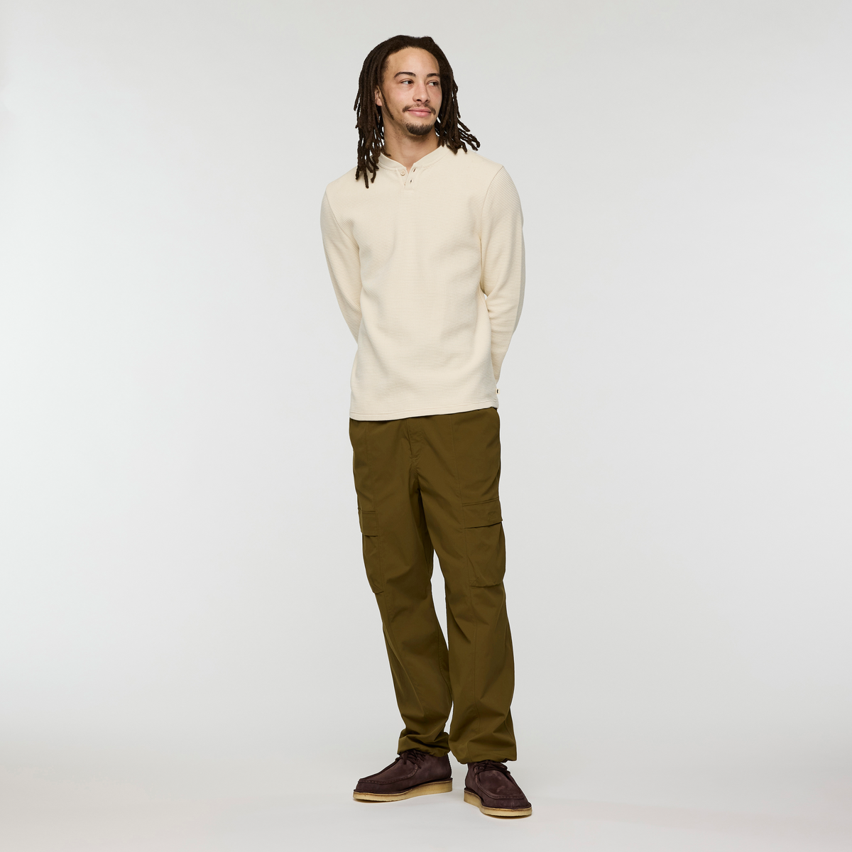 Atajo Long-Sleeve Waffle Henley - Men's - image 4