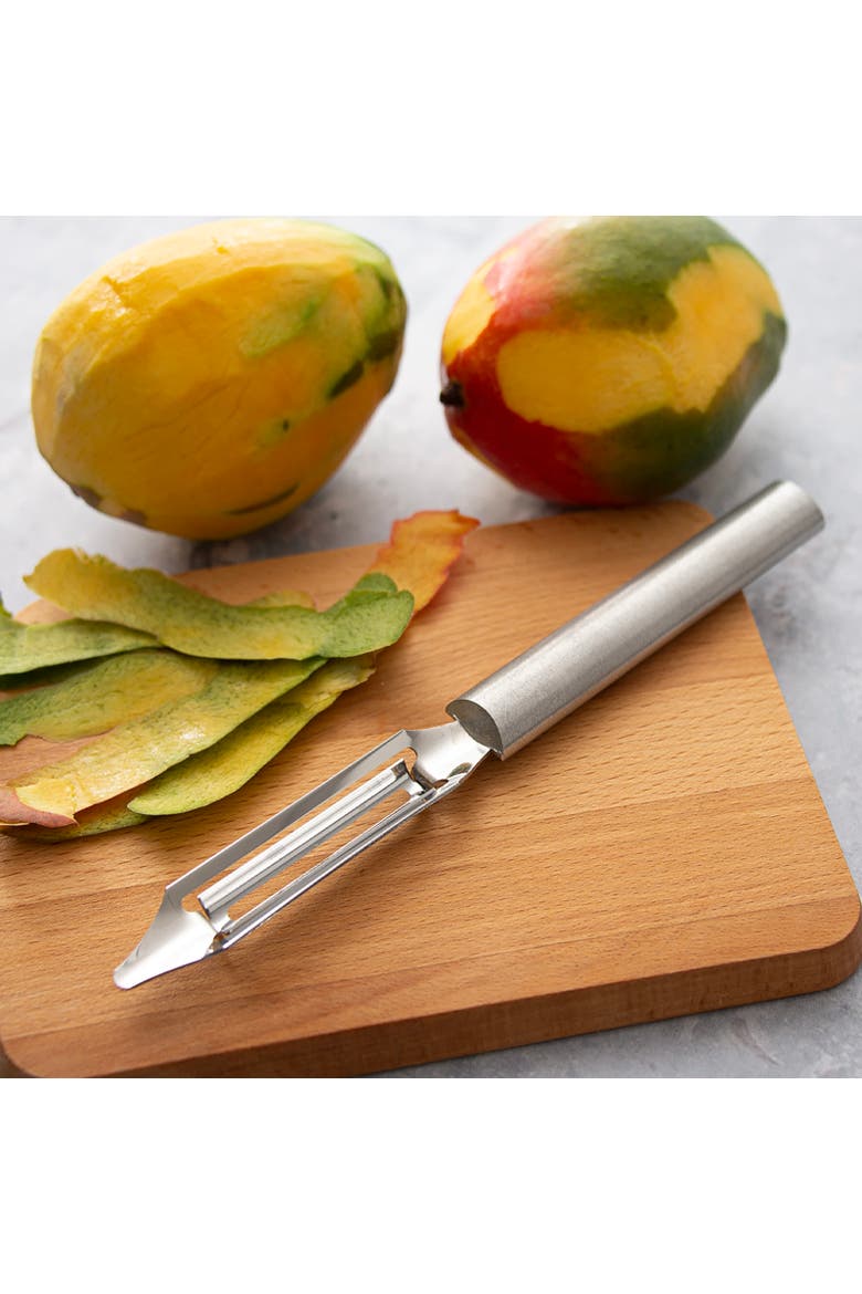 Cutlery 2-Inch Deluxe Vegetable Peeler with Straight Blade, Alternate, color, Silver