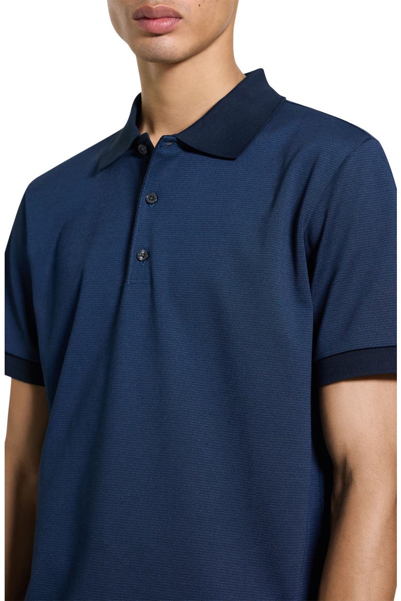 Geometric Jacquard Polo, Alternate, color, BALTIC MULTI