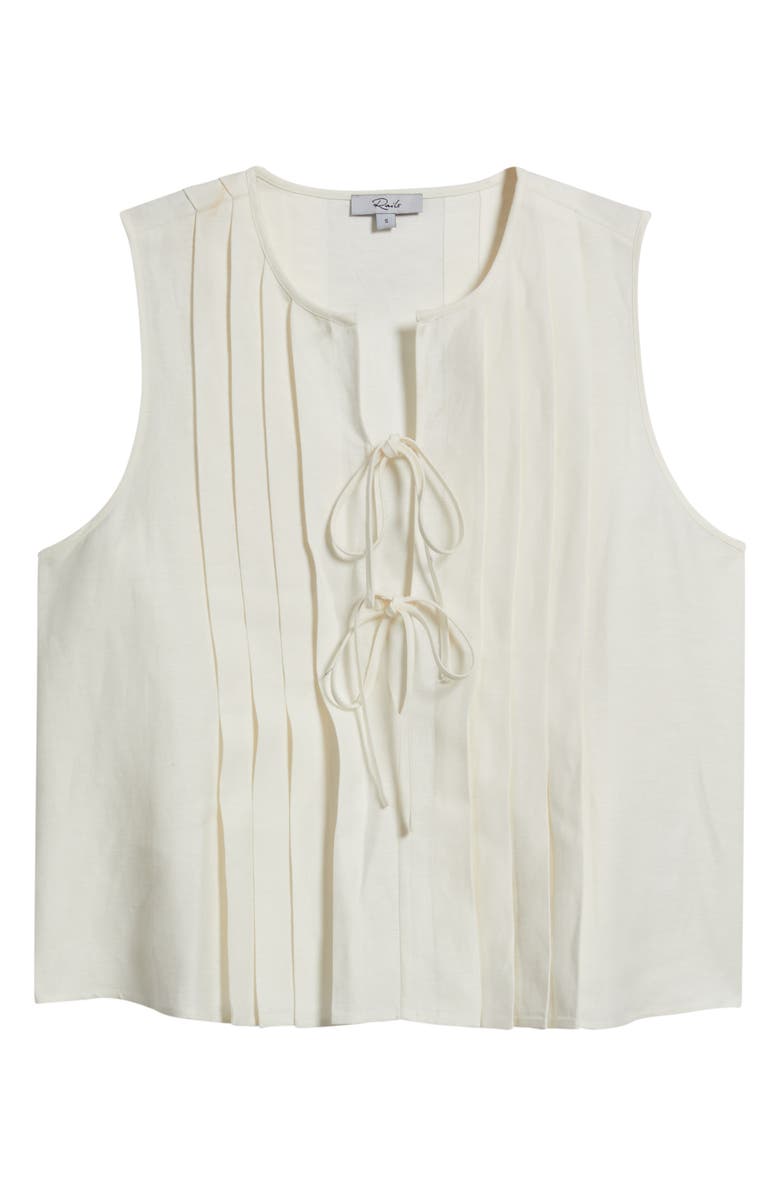 Rails Aja Pleat Sleeveless Top, Alternate, color, Ivory
