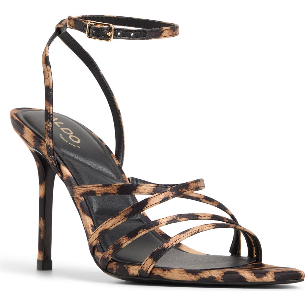 Aldo Solania Ankle Strap Pointed Toe Sandal In Multi