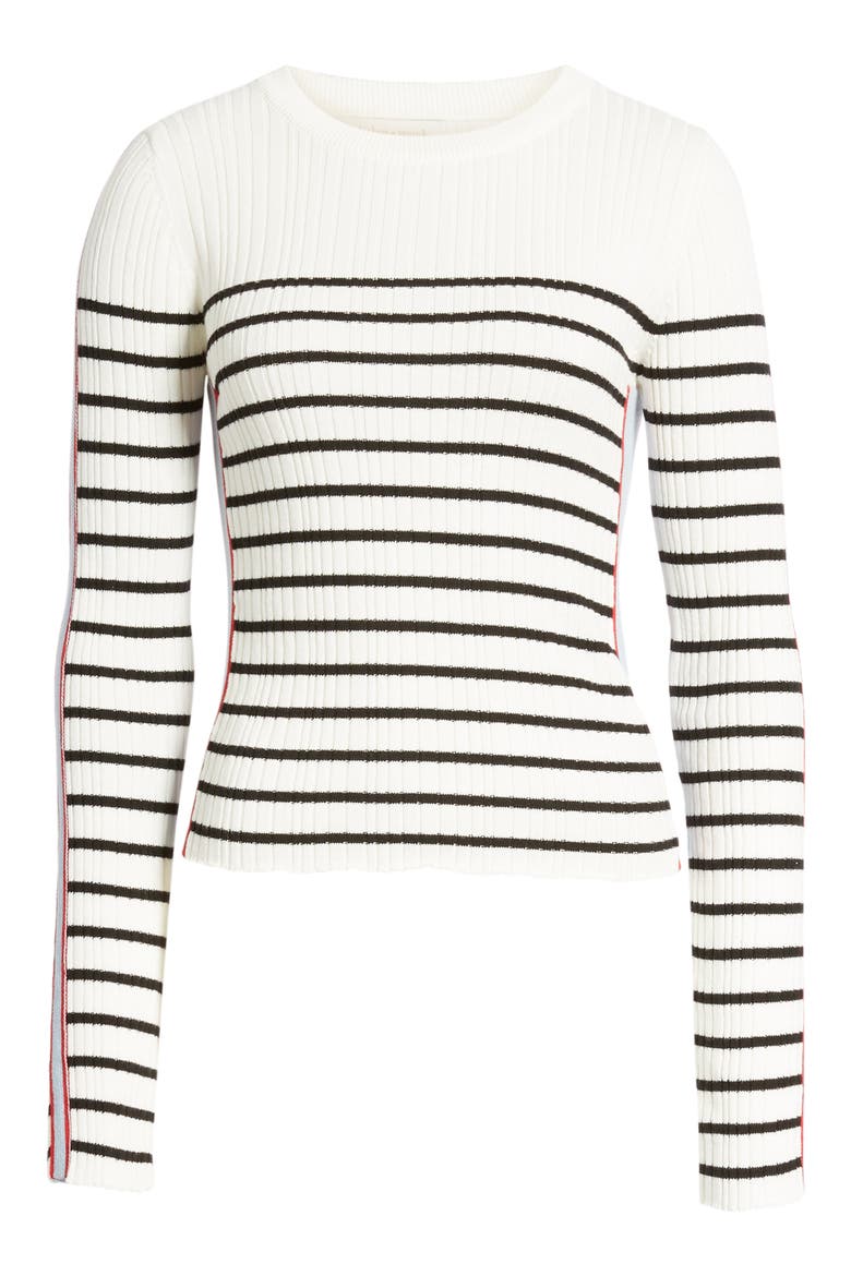 Marina Stripe Sweater, Alternate, color, BLACK STRIPE