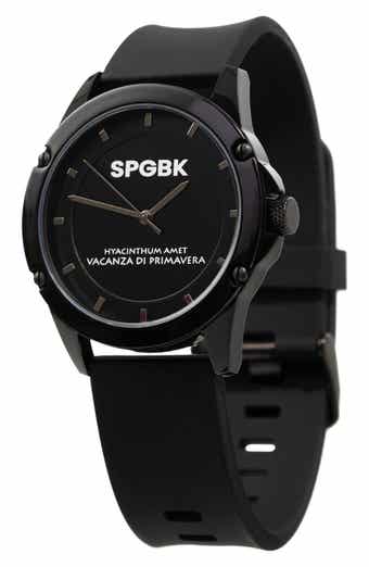 Bordeaux Silicone Band Watch, 44mm