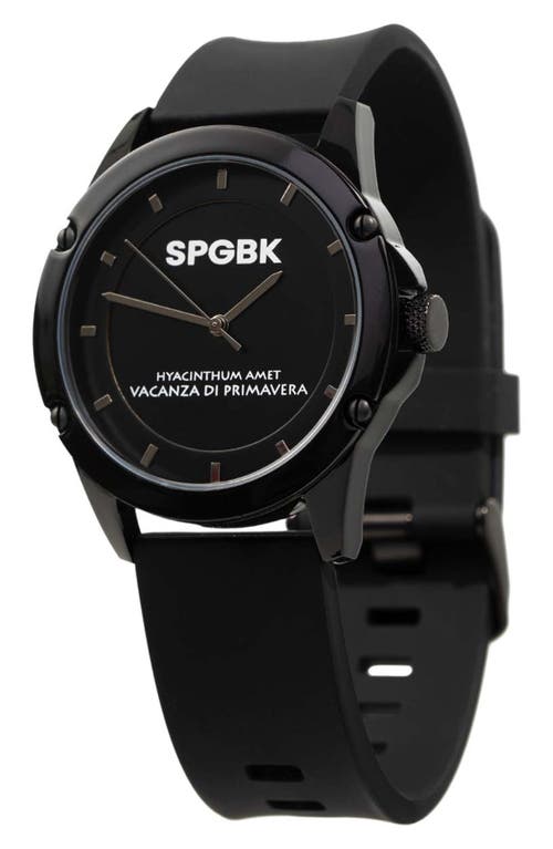 SPGBK Watches Bordeaux Silicone Band Watch, 44mm in Black  product