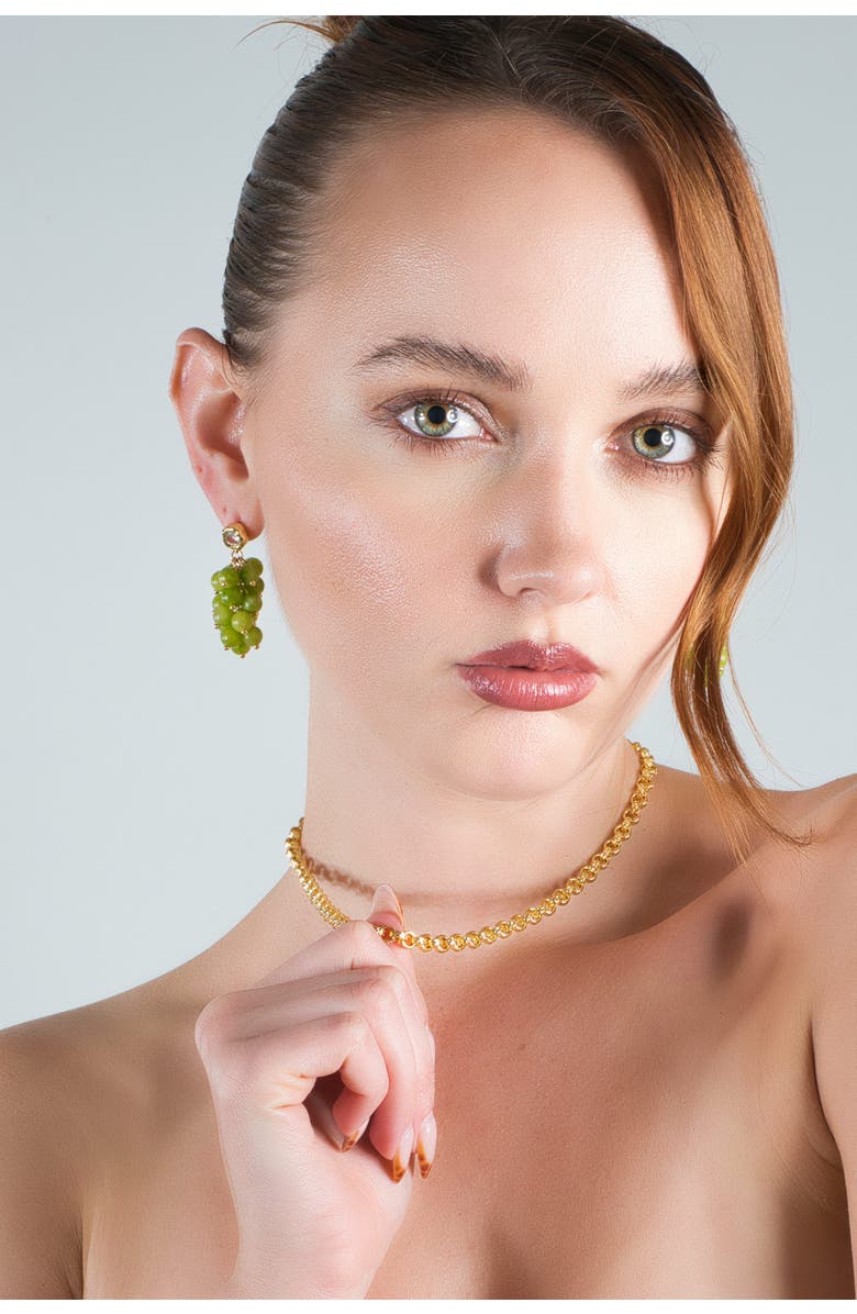 Classicharms Carved Rolo Chain Choker Necklace, Alternate, color, Gold