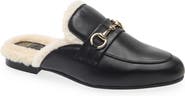 Bruno Magli Dalia Leather Genuine Shearling Mule