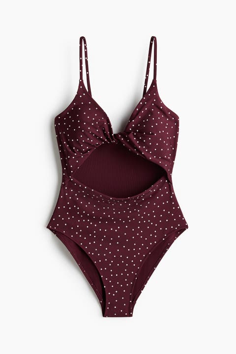 Padded-cup High Leg Swimsuit
