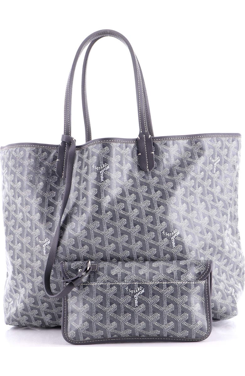 Pre-Owned Goyard Saint Louis Tote Coated Canvas PM, Alternate, color, Gray