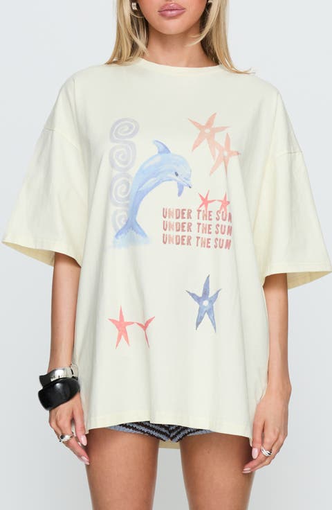 Under the Sun Oversized Graphic T-Shirt